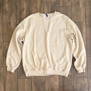 Divided Men's Beige Crewneck Sweater
